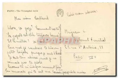 Paryż - Arc de Triomphe — widok panoramiczny — Georges — Rewers
