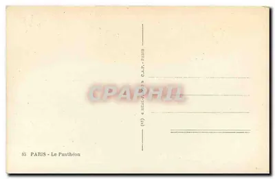 Paryż - Panthéon — wydawca C.A.P. - nr 85 — Rewers