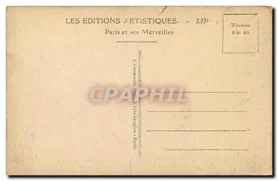 Parijs — Panorama genomen richting de wijken van Alma en Champs-Élysées — LIP, n°342 — Achterkant