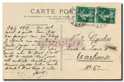 Paryż — Katedra Notre-Dame — wydawca nieznany, numer seryjny nie widoczny — Rewers