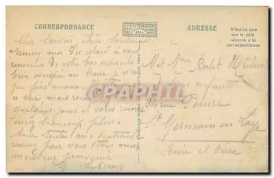 Paris — A Conciergerie — LL. n°871 — Verso