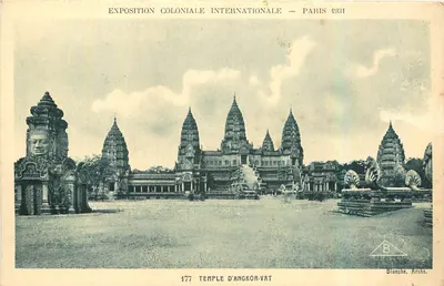 Templo de Angkor-Vat — Exposição Colonial Internacional — Paris 1934 — Blanche, Archs.