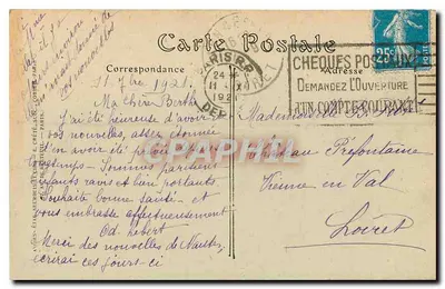 Paris — A Coluna de Julho, Praça da Bastilha — J.HOL. n°16 — Verso