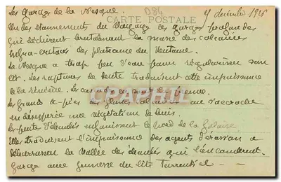 Gorges de LA NESQUE (Vaucluse) — (Lou gour di tres ralet) — Edição Artística Vve J.B. Brun, Carpentras, n°5 — Verso