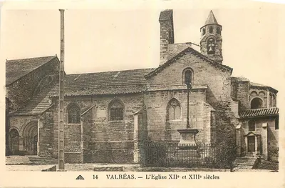 Valrèas — A Igreja dos séculos XII e XIII — Bilhete postal antigo n°14, editor A.P.C.