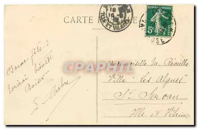 Avignon (3). Paleis van de Pausen — Gebouwd tussen 1315 en 1370 door de verschillende pausen die Avignon tot de « Altera Roma » maakten — Editie N.G. — Achterkant