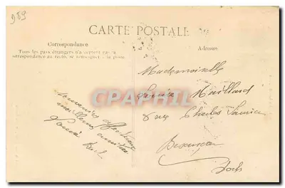 Fort de Joux — widok z zamku na skałach — wydawca C. Shapin, n° 886 — Rewers