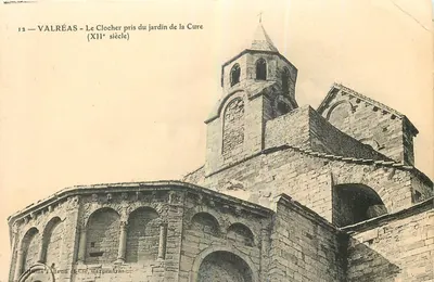 Valréas - O Sintrópio visto do jardim da Cure (século XII) — editor J. Brun, Carpentras, n°12