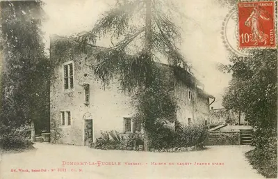 Dommery-la-Fucelle (Vosges) — Casa onde nasceu Joana d'Arc — Ad. Weich, Saint-Dié, N° 8081