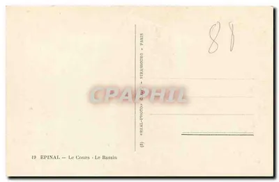 Épinal — Kurs — Basen — « REAL-PHOTO » C.A.P. — nr 19 — Rewers