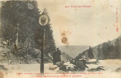 Col d'Oderen — Col fronteiriço antes da guerra de 1914-1915 — Ad Wacker - Saint-Dié, n° 1294