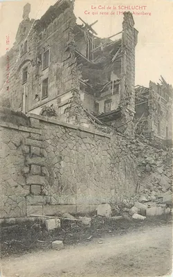 O Col da SCHLUCHT — O que resta do Hotel Altenberg — editor W. W. W. N. N. 1547