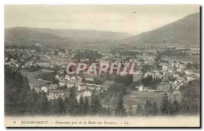 Remiremont — Panorama tirado da Roche des Bruyères — LL