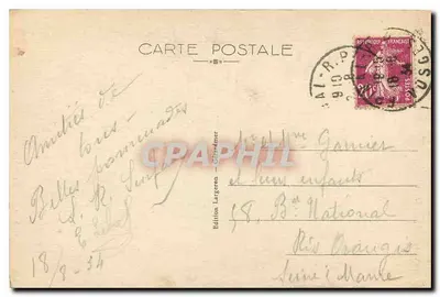 Gérardmer - Pavilhão do Lago — Edição Largeron, n° 5308 B — Verso