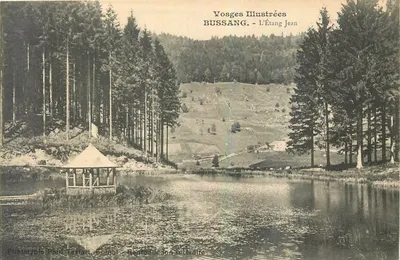 Bussang - O Lago Jean — Vosges Illustrées, Fototipias Paul Testart, Épinal