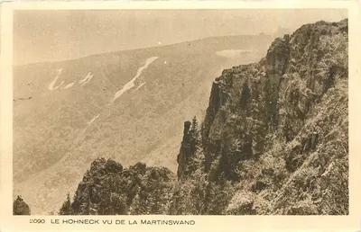 O Hohneck visto da Martinswand — vista alpina — série 2090, edição L'Alsace