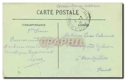 Cartolina d'epoca Plombières les Bains Vista generale — Verso