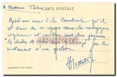 As Vosges pitorescas — Pinheiro sob a neve — n° 5051c — Verso