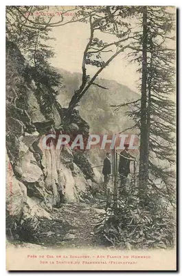 Próximo ao Col da Schlucht - Ao longo dos flancos do Hornrich - No caminho do Framkental (Felsenspfad) — Editor: W. Rappin, Nancy - N° 108