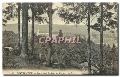 Remiremont — Vista tirada da Roche des Bruyères — LL.