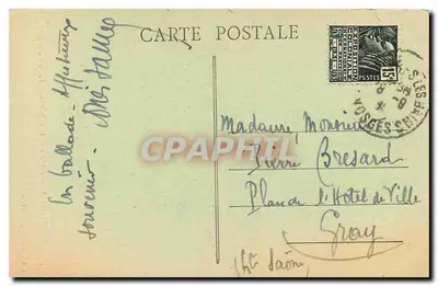 Plombières-les-Bains — No Parque — Pequena Cachoeira — L. Kastener, editor, Plombières — Verso