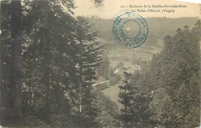 A Valle de Hérival (Vosges) — Ao redor da Feuillée-Dorothée-Hôtel — Foto Dumouy e Ébren, Épinal