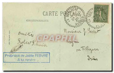 Gérardmer — Wyspa Jezior — widok z Hohneck — LL. — Wydawca LL. n° 159 — Rewers