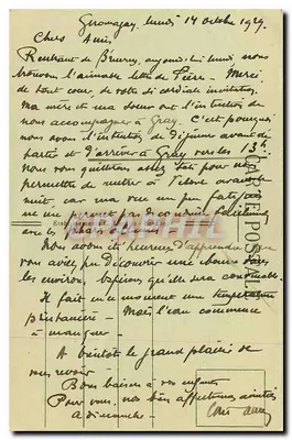 Ruiny Rosemont — Ballon d'Alsace — Stara pocztówka n°21676 — Rewers