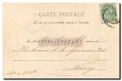 Épinal - Las ruinas del castillo — J. Arnaud-Bourgs, Épinal, n° 4811 — Reverso