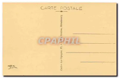 Ballon d'Alsace — Widok na Dolinę Savoureuse — Cartes La Cigogne, Strasbourg — Rewers