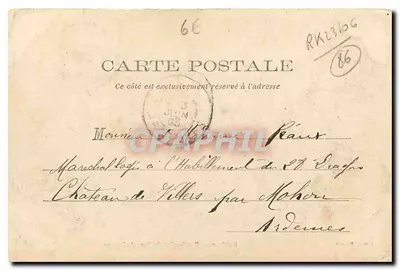 Poitiers — Rond-point du Parc de Blossac — J. Levrier — Verso