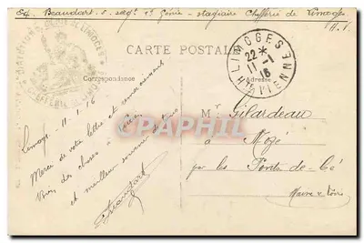 Limoges — Katedra — Drzwi św. Jana — wydawca MT-L — Rewers
