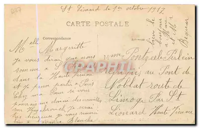 St-LEONARD - Montanha de Clovis e Igreja de Noblat — Coll. Chiklou Dumas — Verso