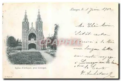 Igreja de Arliquet, perto de Limoges — J. Faissat — número de série não visível
