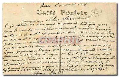 Poitiers — O Hotel de Ville — ND. Fot. — Verso