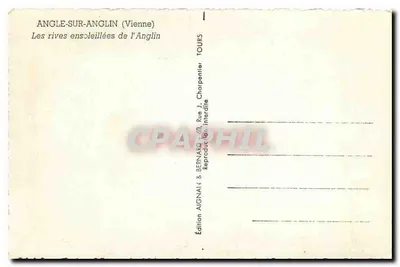 Angle-sur-Anglin (Vienne) — As margens ensolaradas do Anglin — Edição AIGNAIN & BERNARD, Rue J. Charpentier, Tours — Verso