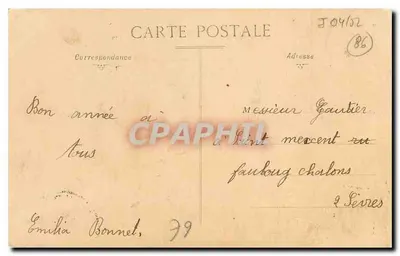 Poitiers — Katedra św. Radegondy — wydawca K.C. nr 8 — Rewers