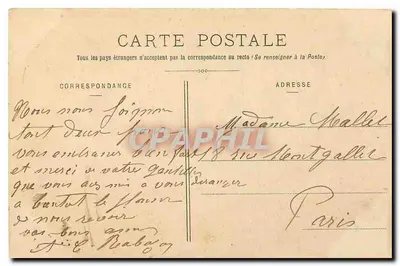 O Donjon do Castelo — Estação Termal de LA ROCHE-POSAY (Vienne) — Jules Isidore, Thibault & Fils - 853 — Verso
