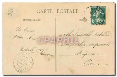 Châtellerault - Brug Henri-IV — uitgever Nouvelles Galeries, serie-nummer 6€ — Achterkant