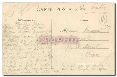 St-Gilles-Croix-de-Vie — Il porto sotto la luna — editore sconosciuto, n° 24 — Verso