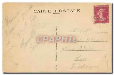 Croix-de-Vie (Vendée) — Vista general de la Playa — Edición de las Nuevas Cartas de los Sables — Reverso