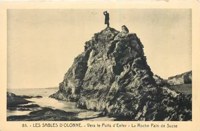 Les Sables d'Olonne — O Poço do Inferno — A Roche Pain de Sucre — Edição das Novas Galerias, n°85