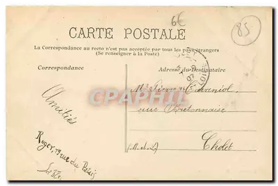 Port w CROIX-DE-VIE — widok nocny z jachtami — Kolekcja G. I. D. de Nantier — Rewers