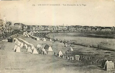 Sables-d'Olonne — Vista geral da Praia — Edição das Nouvelles Galeries, n° 109