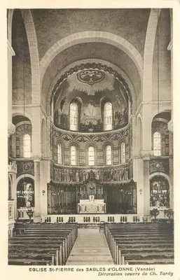 Igreja de São Pedro dos Sables-d'Olonne (Vendée) — Decoração obra de Ch. Tardy
