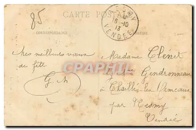 Les Sables-d'Olonne - Binnenkant van de Kerk van de Chaume - Uitgave van de Nieuwe Galerijen - N° 157 — Achterkant