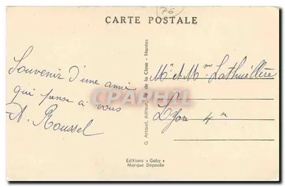 Rouen — Plac Carnot — G. Artaud, Nantes — Rewers