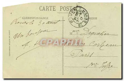 BONSECOURS - Widok na pomnik Jeanne d'Arc — C.V. 618 — Imprimerie Zééries de Nancy — Rewers