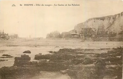 Dieppe - Efeito de nuvens - O Casino e as Falésias