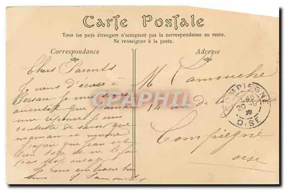 Le Tréport — Nef katedry św. Jakuba — Stara pocztówka n°196 — Rewers